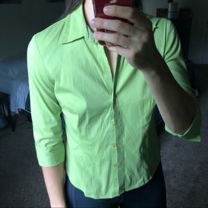 Green button up